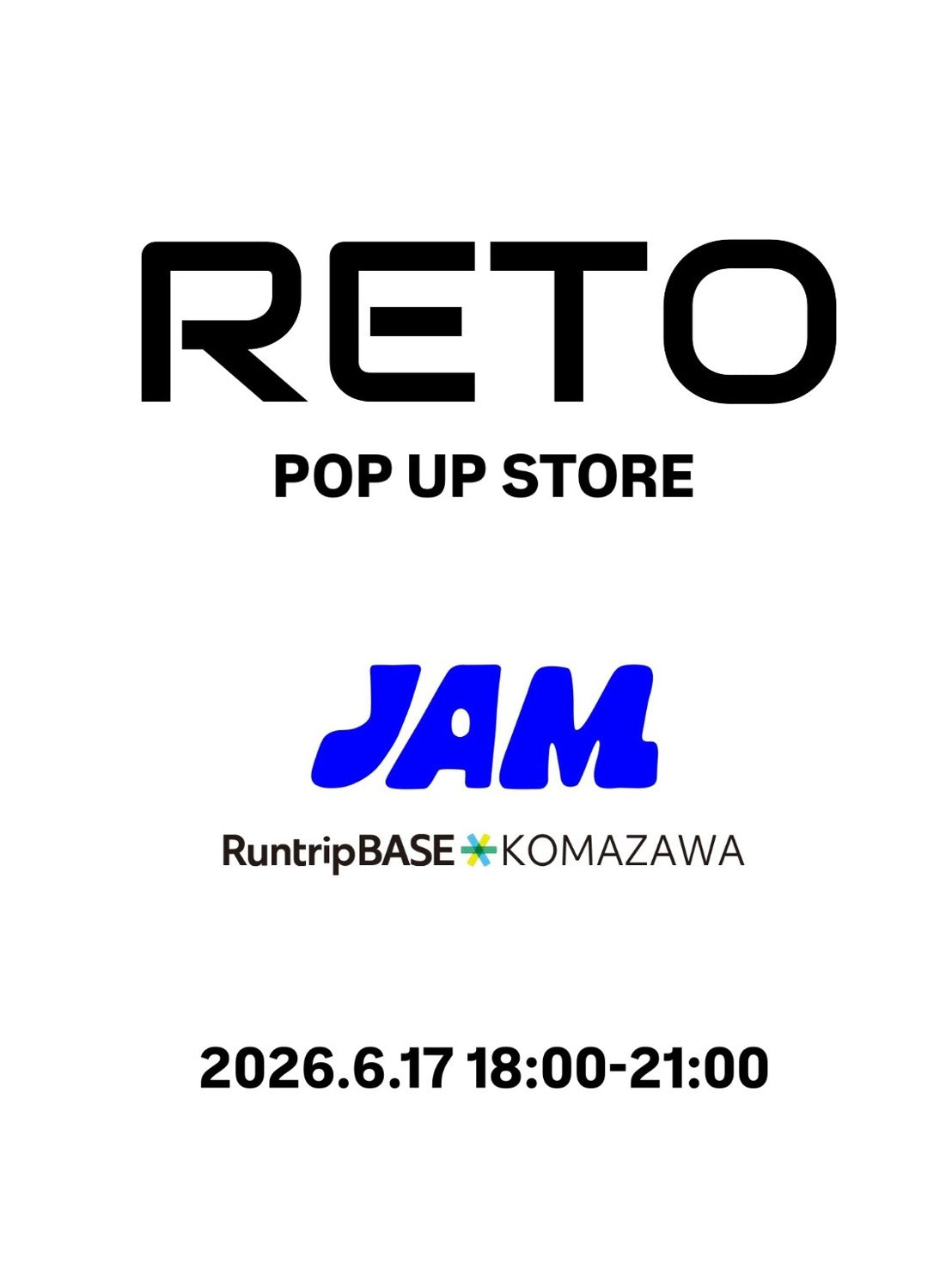 RETO POP UP STORE(6/17)