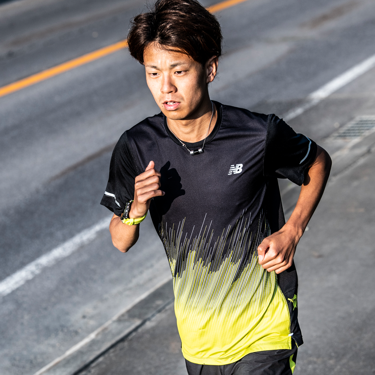 SPORTS NECKLACE SILVER×BLACK