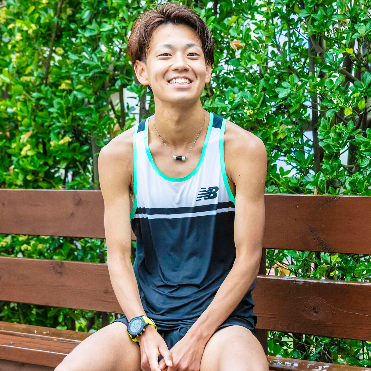 SPORTS NECKLACE SILVER×BLACK