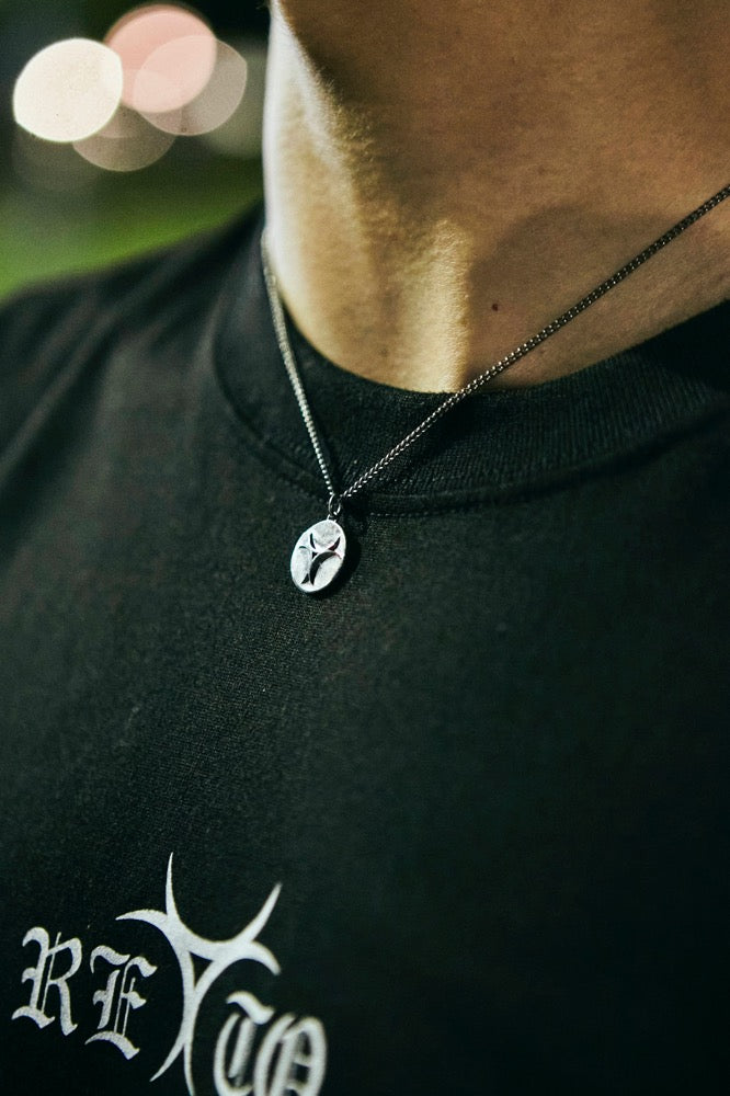 Silver Necklace Plate type