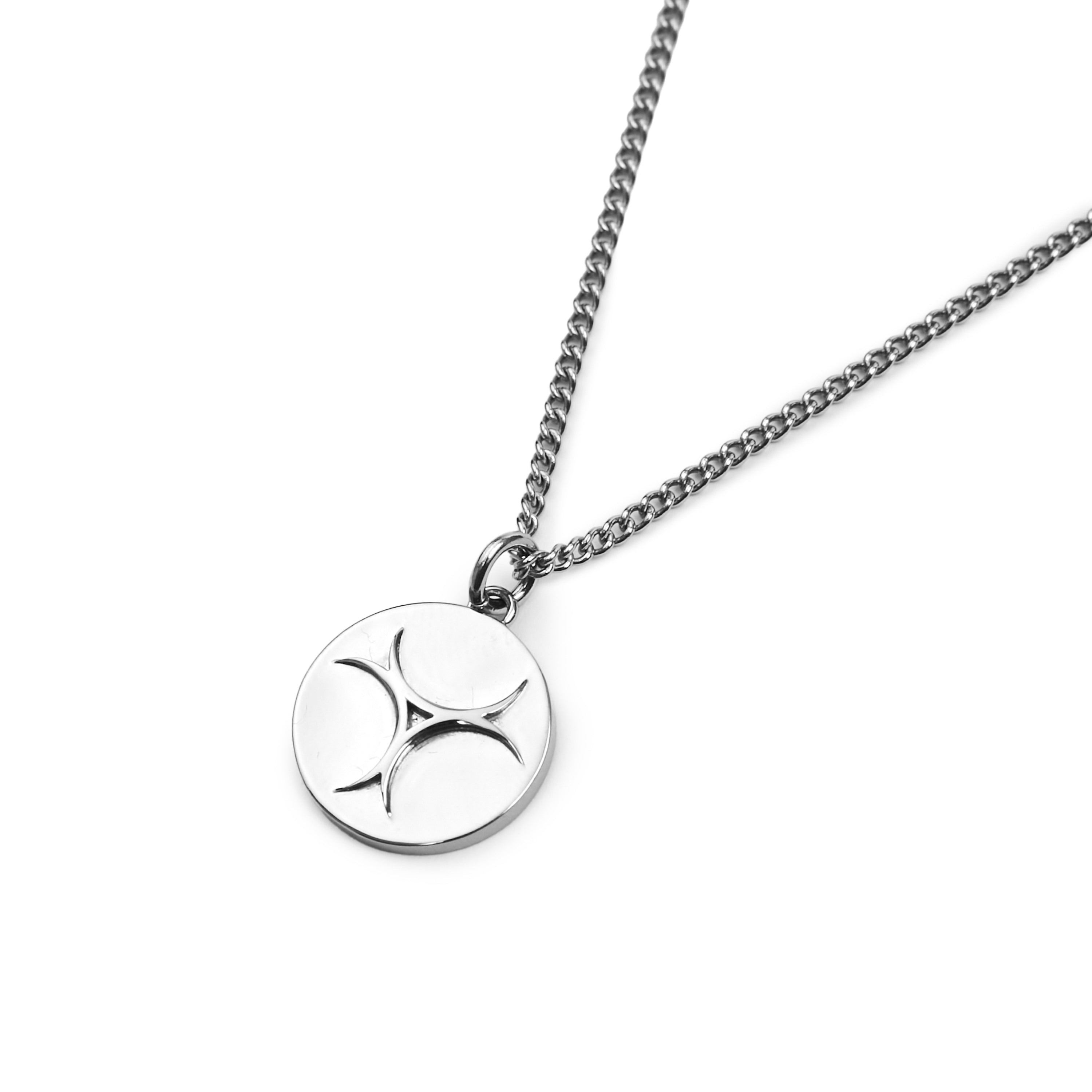 Silver Necklace Plate type