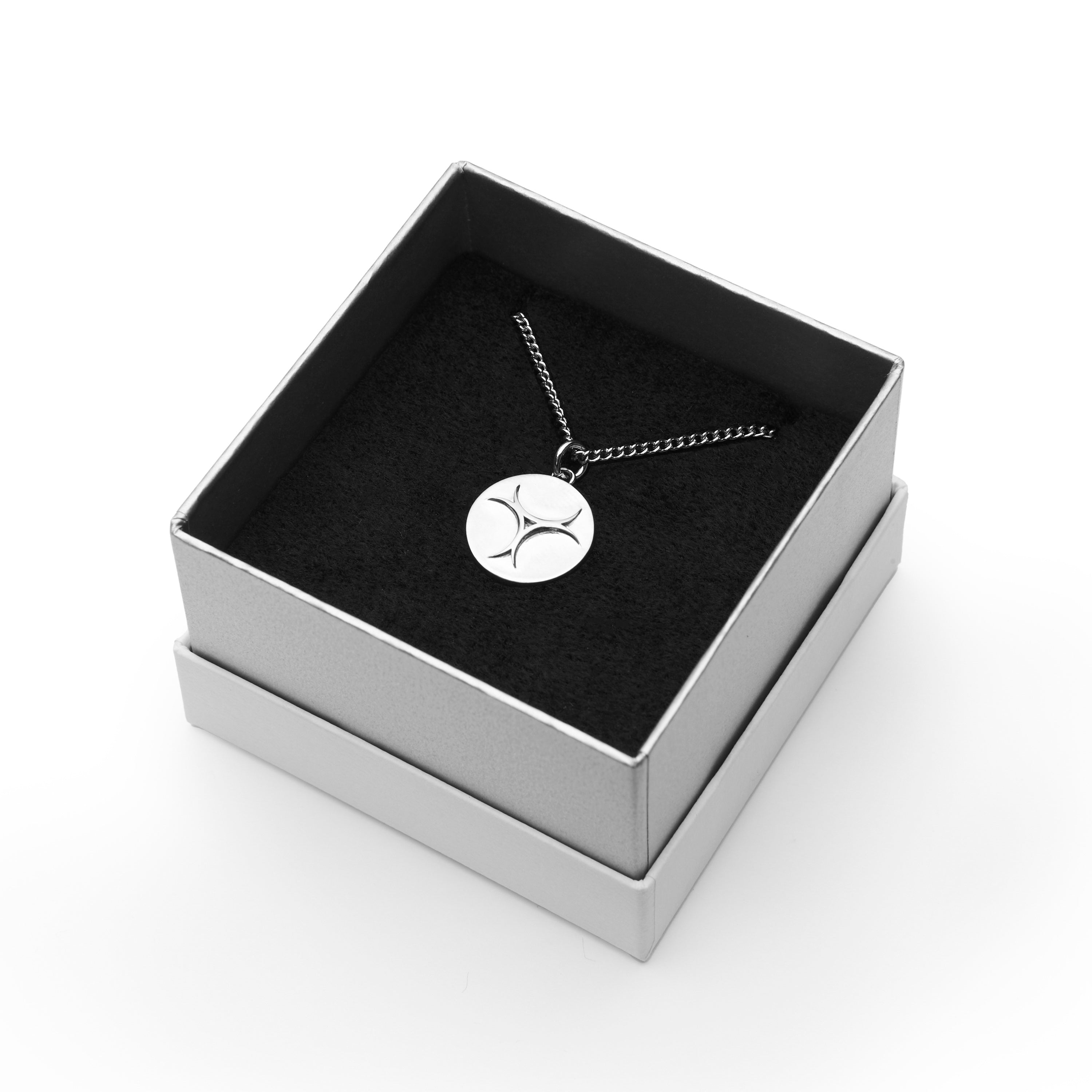 Silver Necklace Plate type