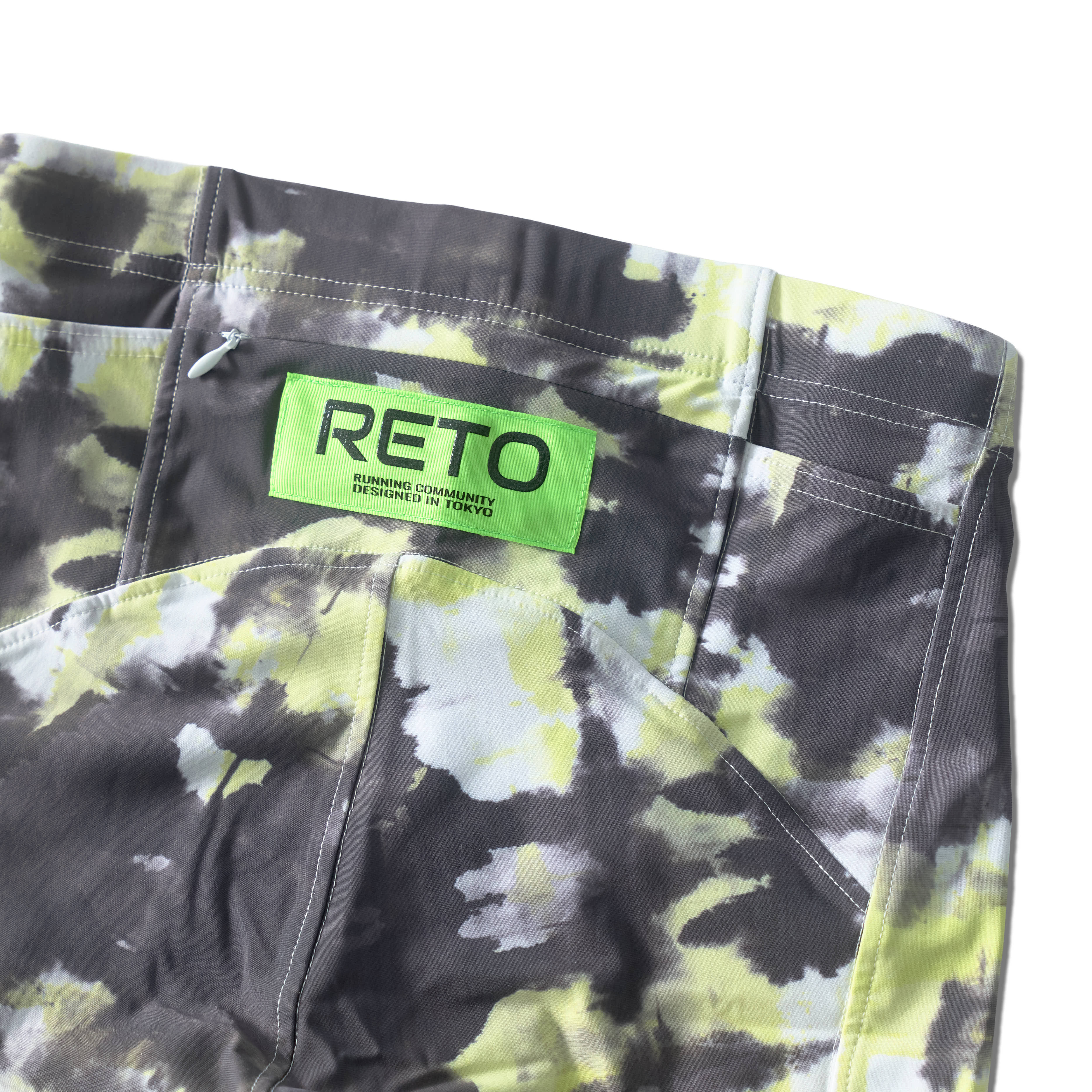 HALF TIGHTS M yellow | ランニング ハーフタイツ RETO
