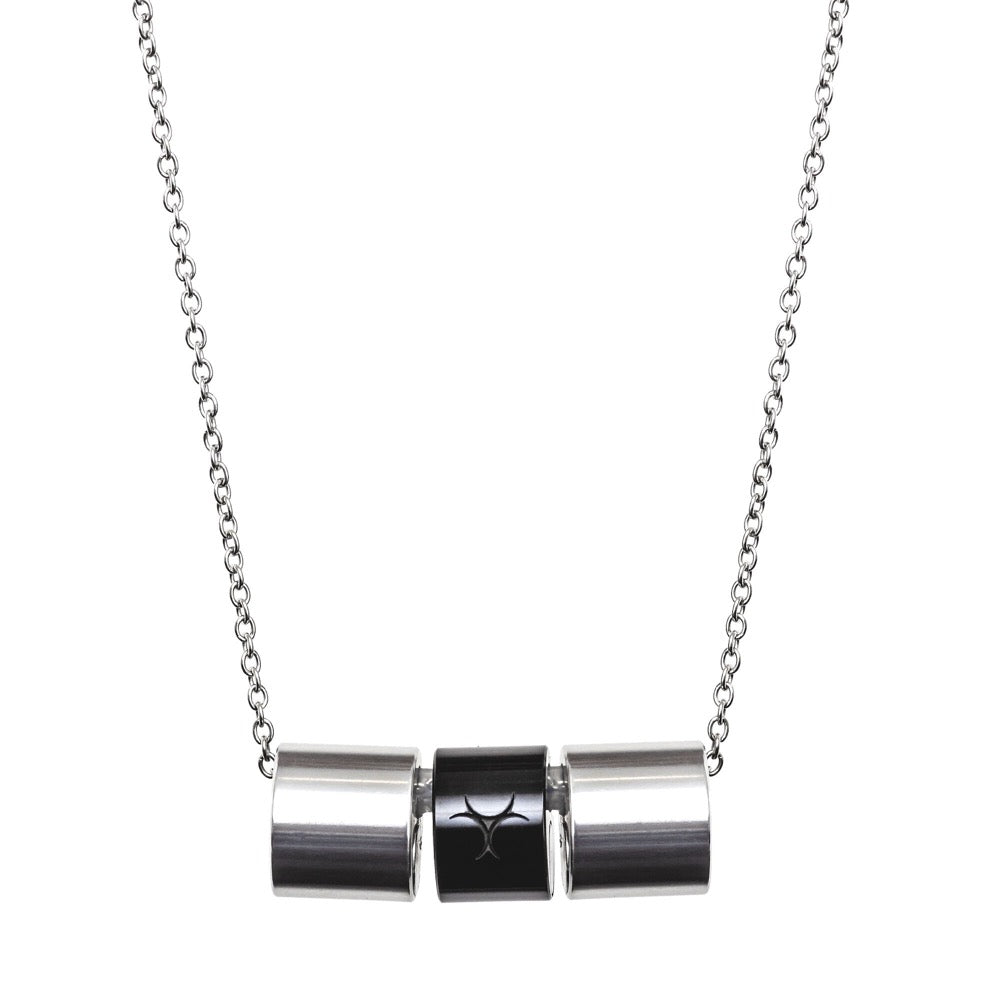 SPORTS NECKLACE SILVER×BLACK