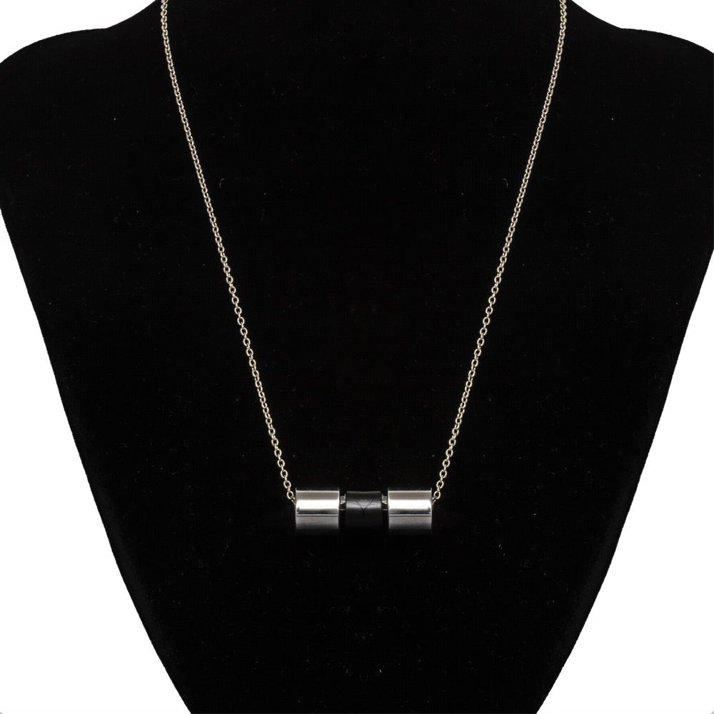 SPORTS NECKLACE SILVER×BLACK